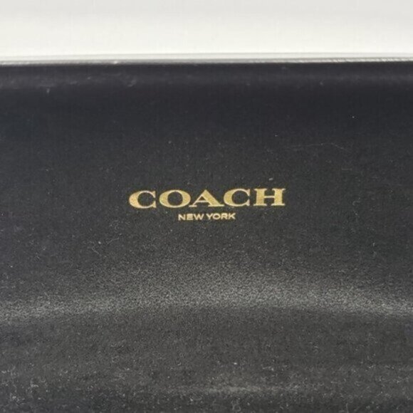 Coach Sunglass Case Black Gold Classic Quiet Luxury - Picture 13 of 15